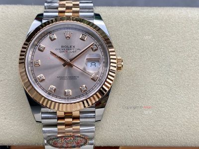 Clean Factory Rolex Datejust 3235 champagne Face Watch 41mm
